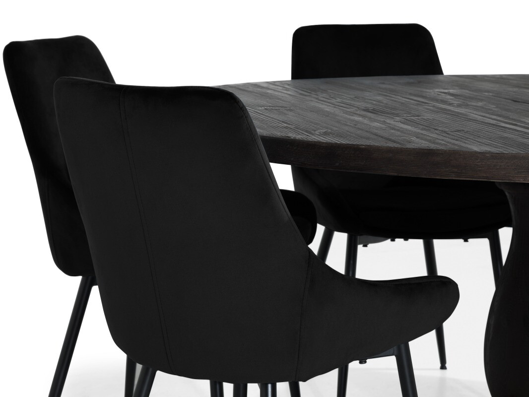 Valgomojo komplektas Scandinavian Choice 744 (Juoda)