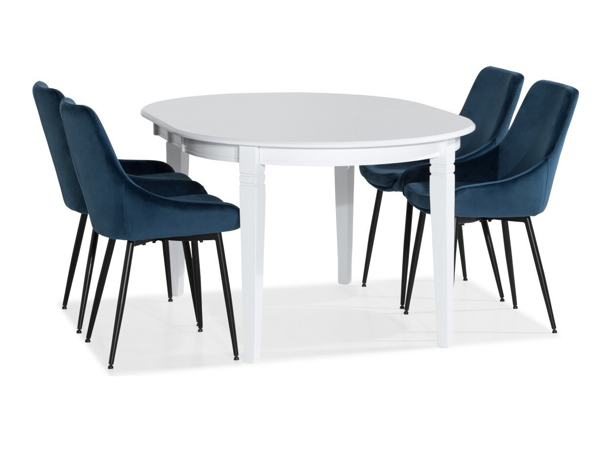 Valgomojo komplektas Scandinavian Choice 759 (Mėlyna + Juoda)