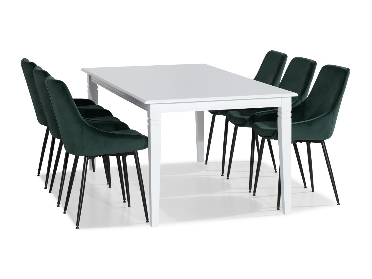 Valgomojo komplektas Scandinavian Choice 770 (Žalia + Juoda)