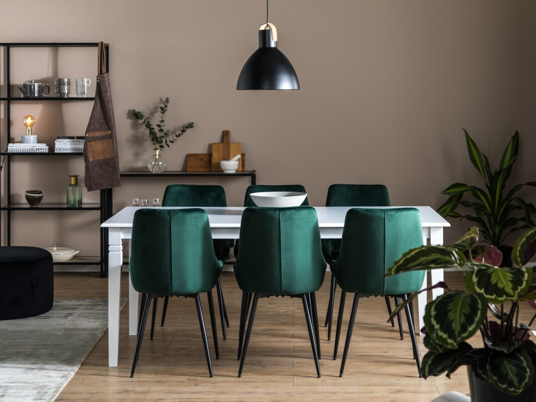 Valgomojo komplektas Scandinavian Choice 770 (Žalia + Juoda)