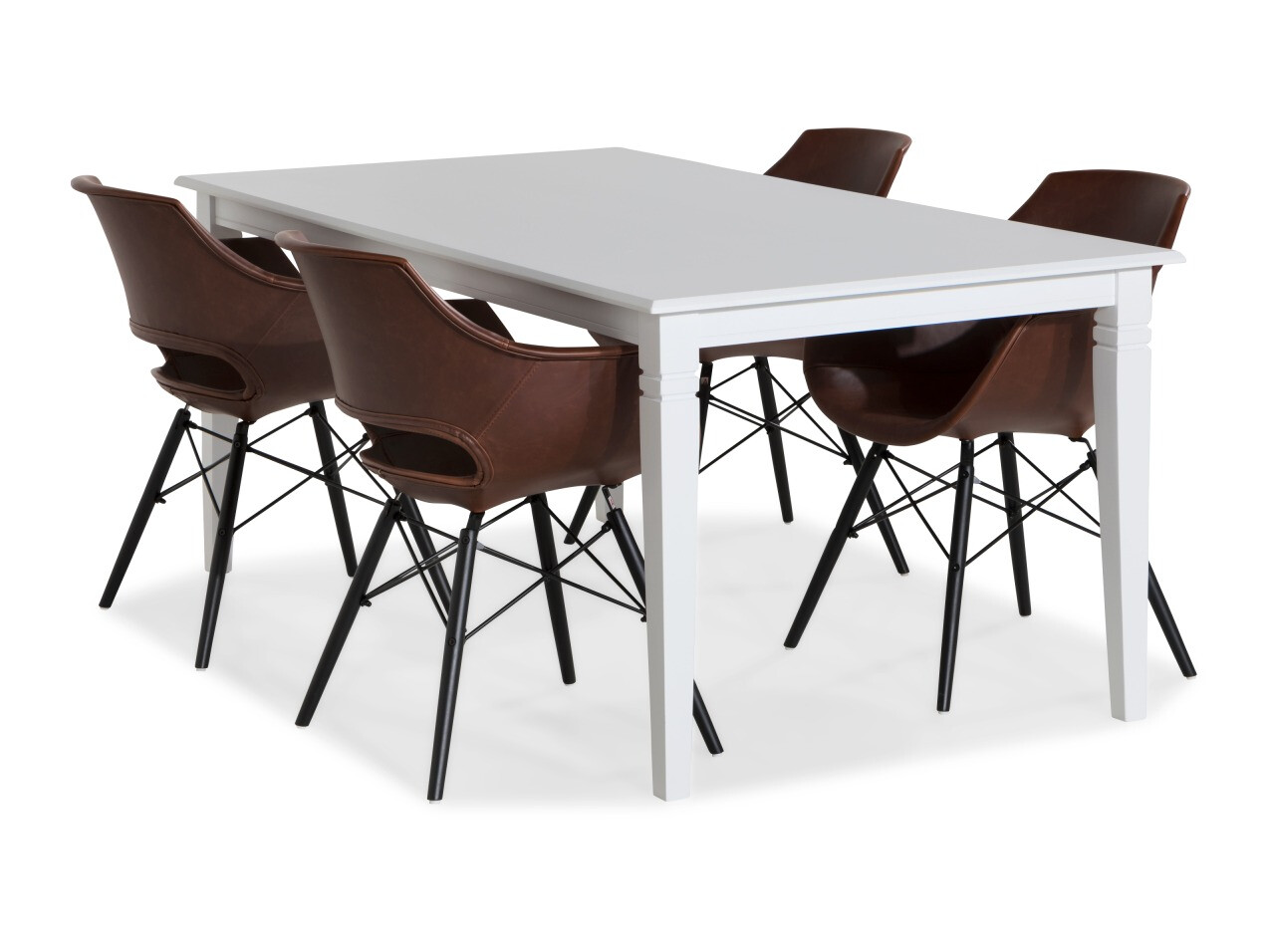 Valgomojo komplektas Scandinavian Choice 771 (Ruda + Juoda)