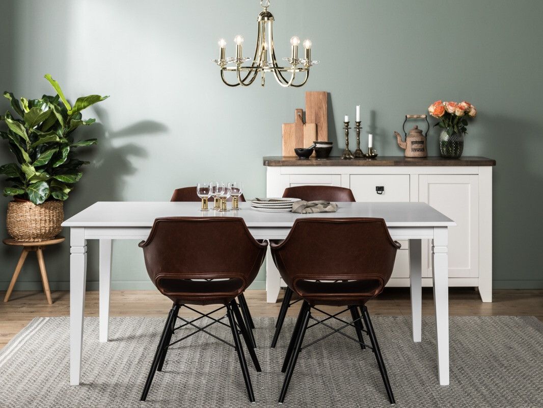 Valgomojo komplektas Scandinavian Choice 771 (Ruda + Juoda)