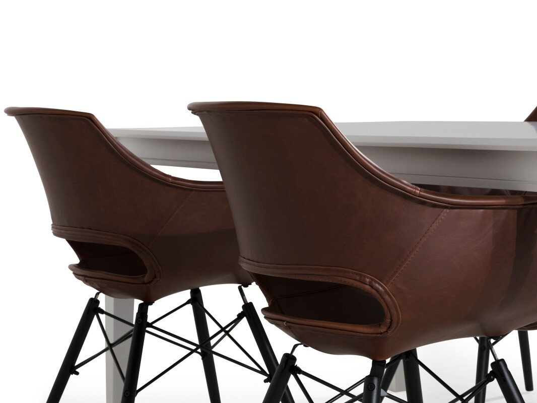 Valgomojo komplektas Scandinavian Choice 771 (Ruda + Juoda)