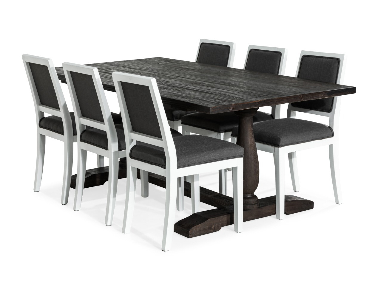 Valgomojo komplektas Scandinavian Choice 774 (Balta + Pilka)