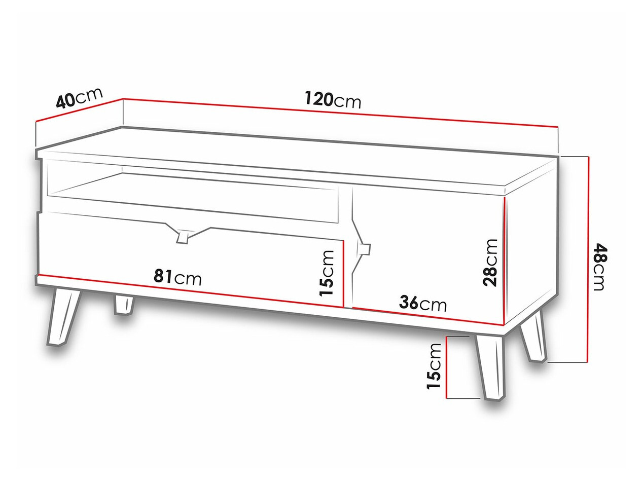 TV staliukas Etrmoru 142
