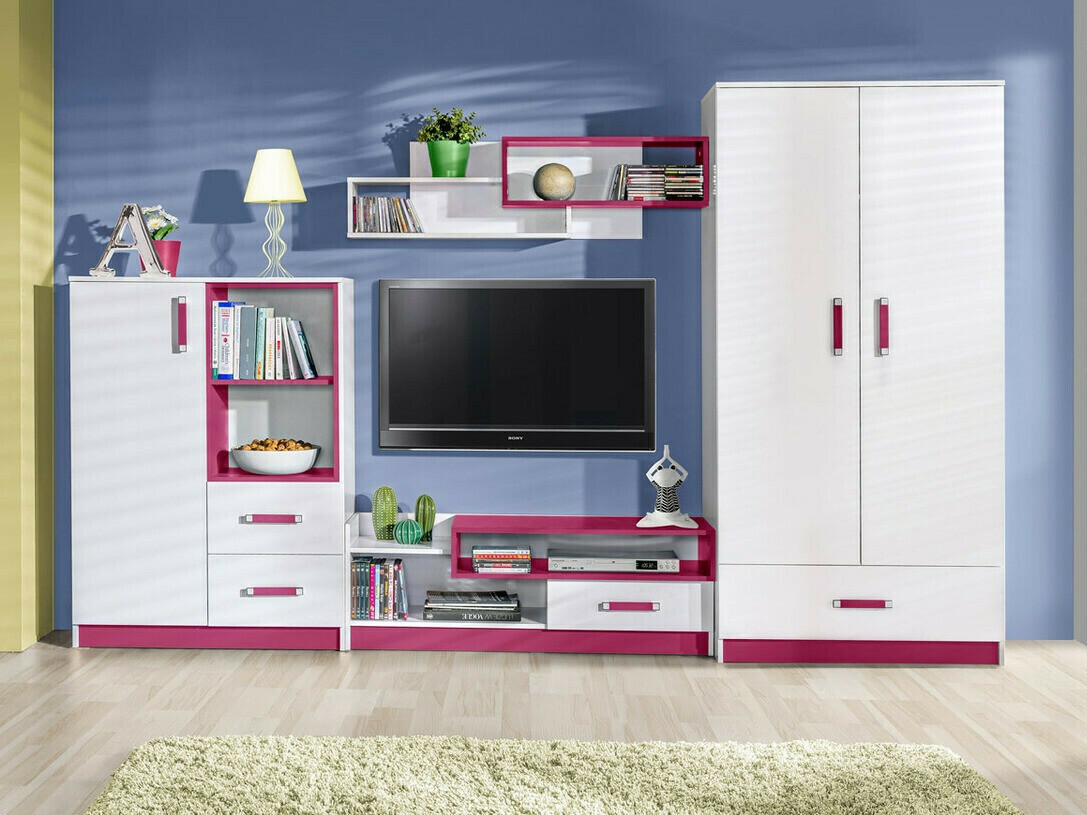 Komoda Lorlare 105 (Balta + Turkis)