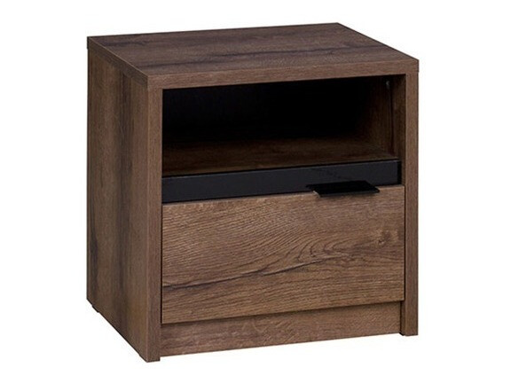 Prieškambario komplektas Fivelbo 118 (Monastery ąžuolas + Blizgi juoda)