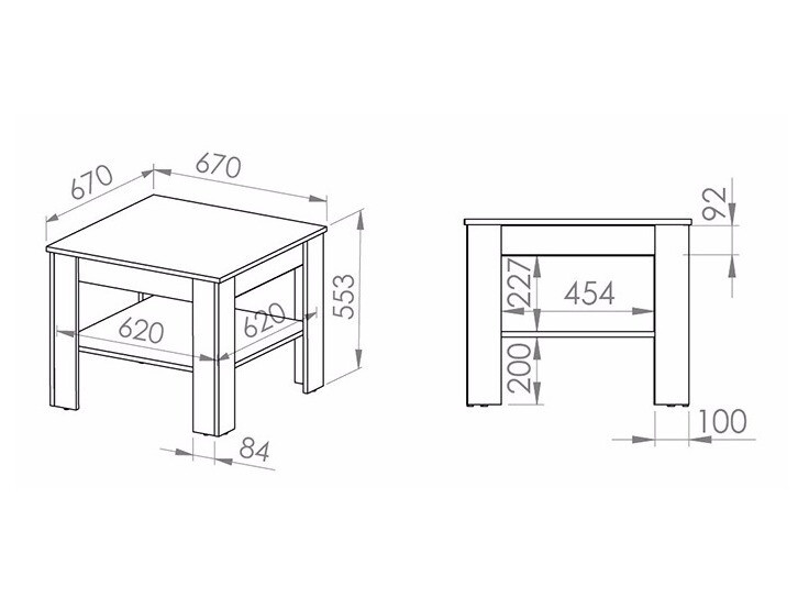 Žurnalinis staliukas Alcala 124