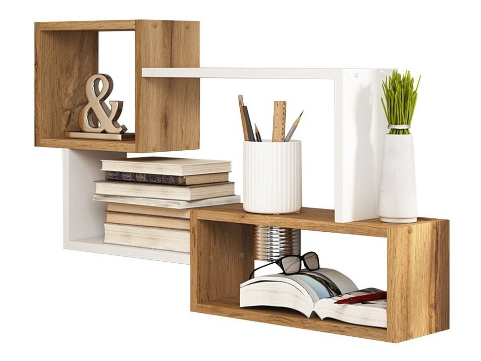 Pakabinama lentyna Lexicon II (Votan ąžuolas + Balta)