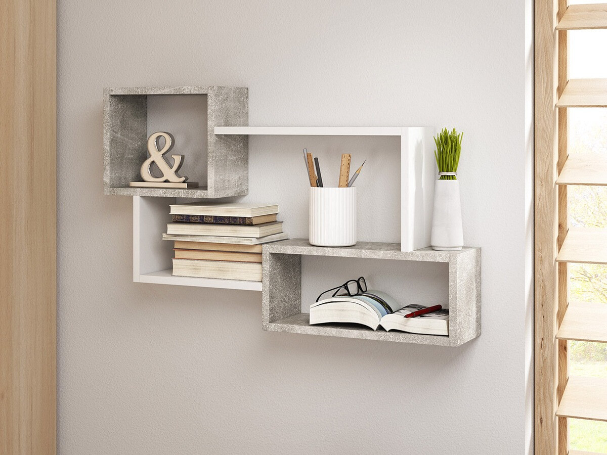 Pakabinama lentyna Sarasota 106 (Betonas + Balta)