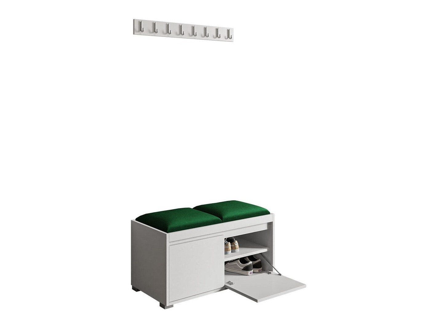 Prieškambario komplektas Comfivo Pinus I (Balta + Manila 35)