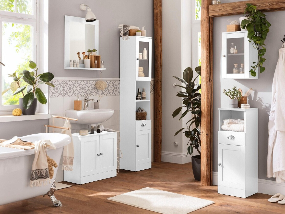 Veidrodis Elmvene 107 (Balta)