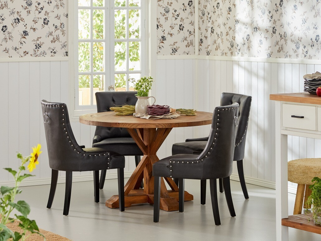 Valgomojo komplektas Riverton 371 (Guoba + Juoda)