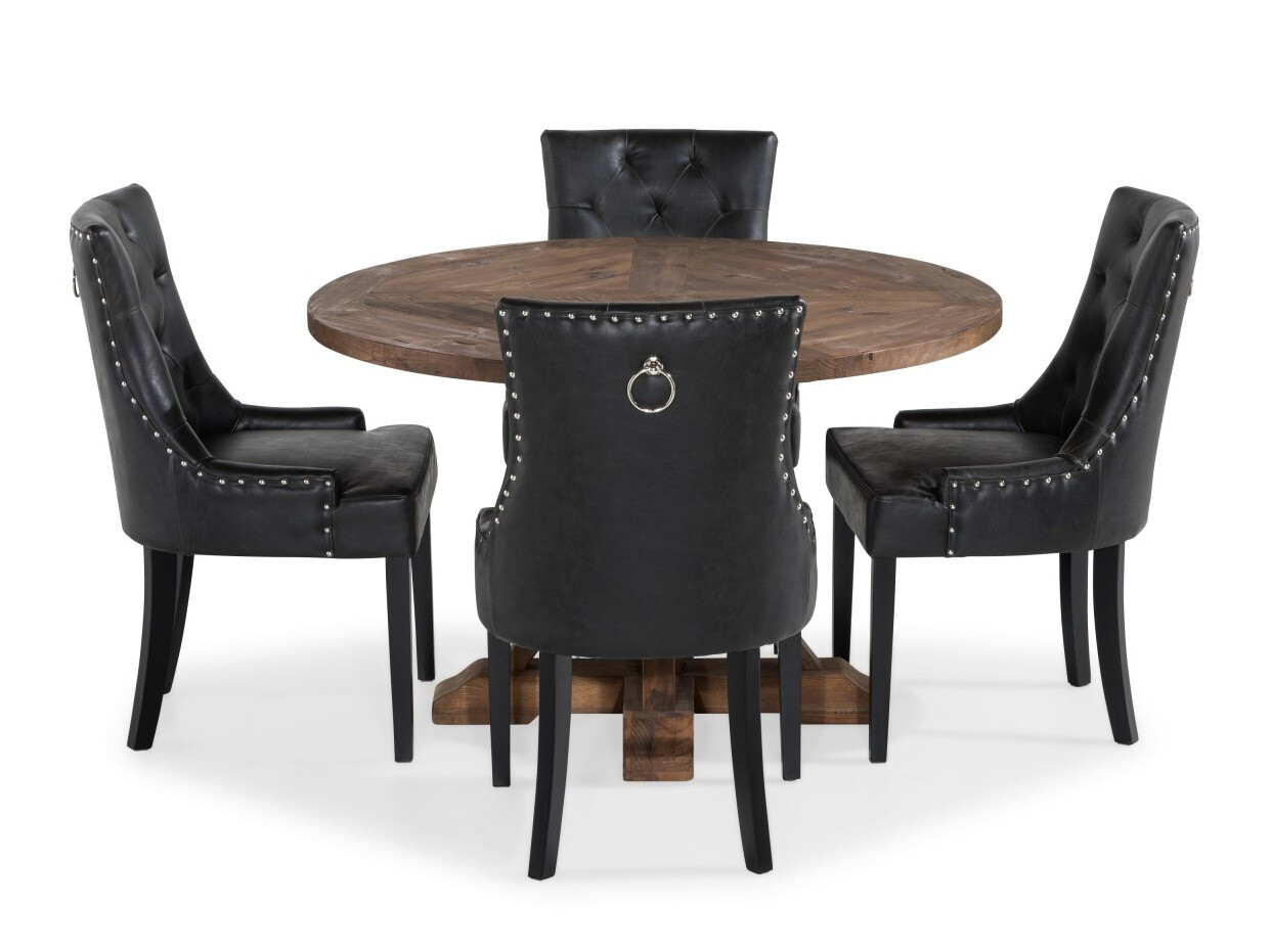 Valgomojo komplektas Riverton 371 (Guoba + Juoda)