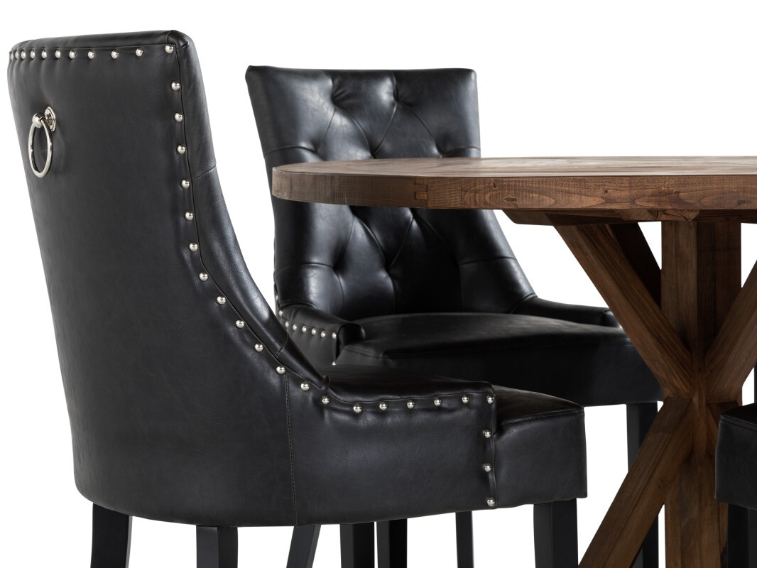 Valgomojo komplektas Riverton 371 (Guoba + Juoda)