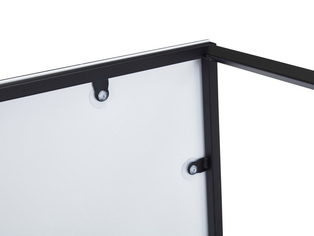 Žurnalinis staliukas Riverton 381 (Juodas marmuras + Juoda)