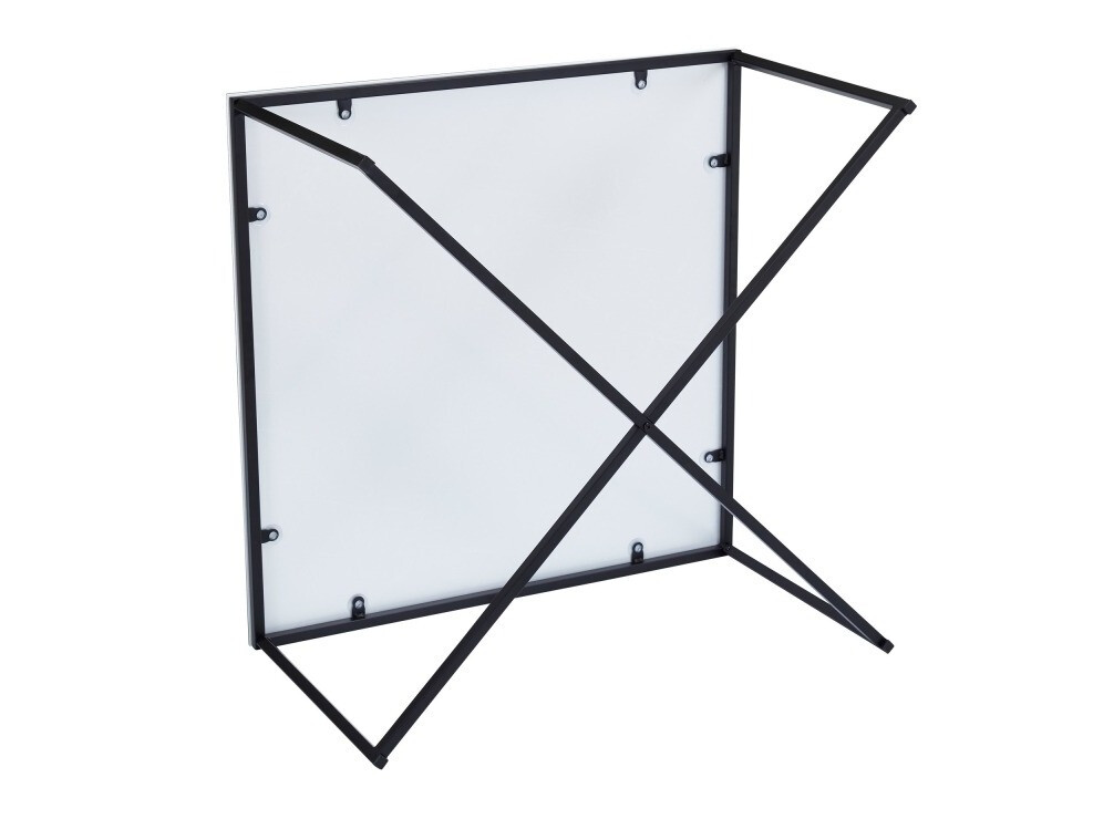 Žurnalinis staliukas Riverton 381 (Juodas marmuras + Juoda)