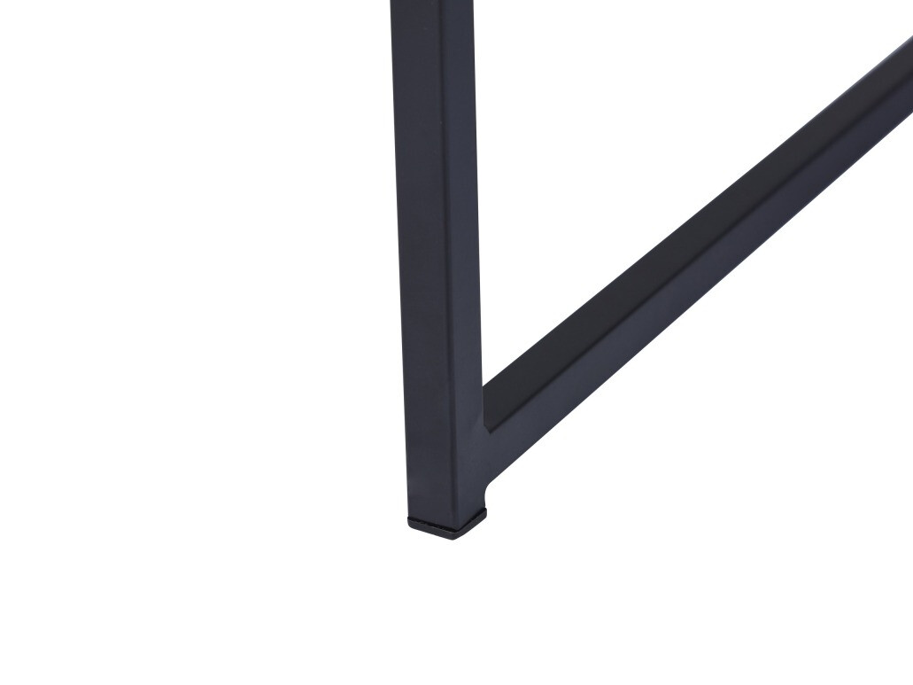 Žurnalinis staliukas Riverton 381 (Juodas marmuras + Juoda)