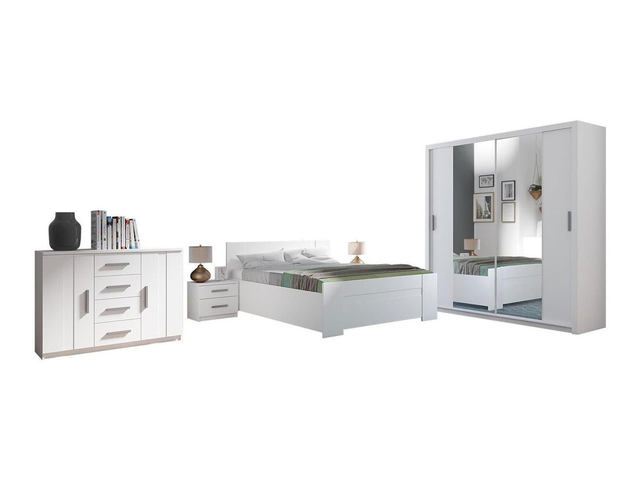 Miegamojo komplektas Catromi 114 (Balta)