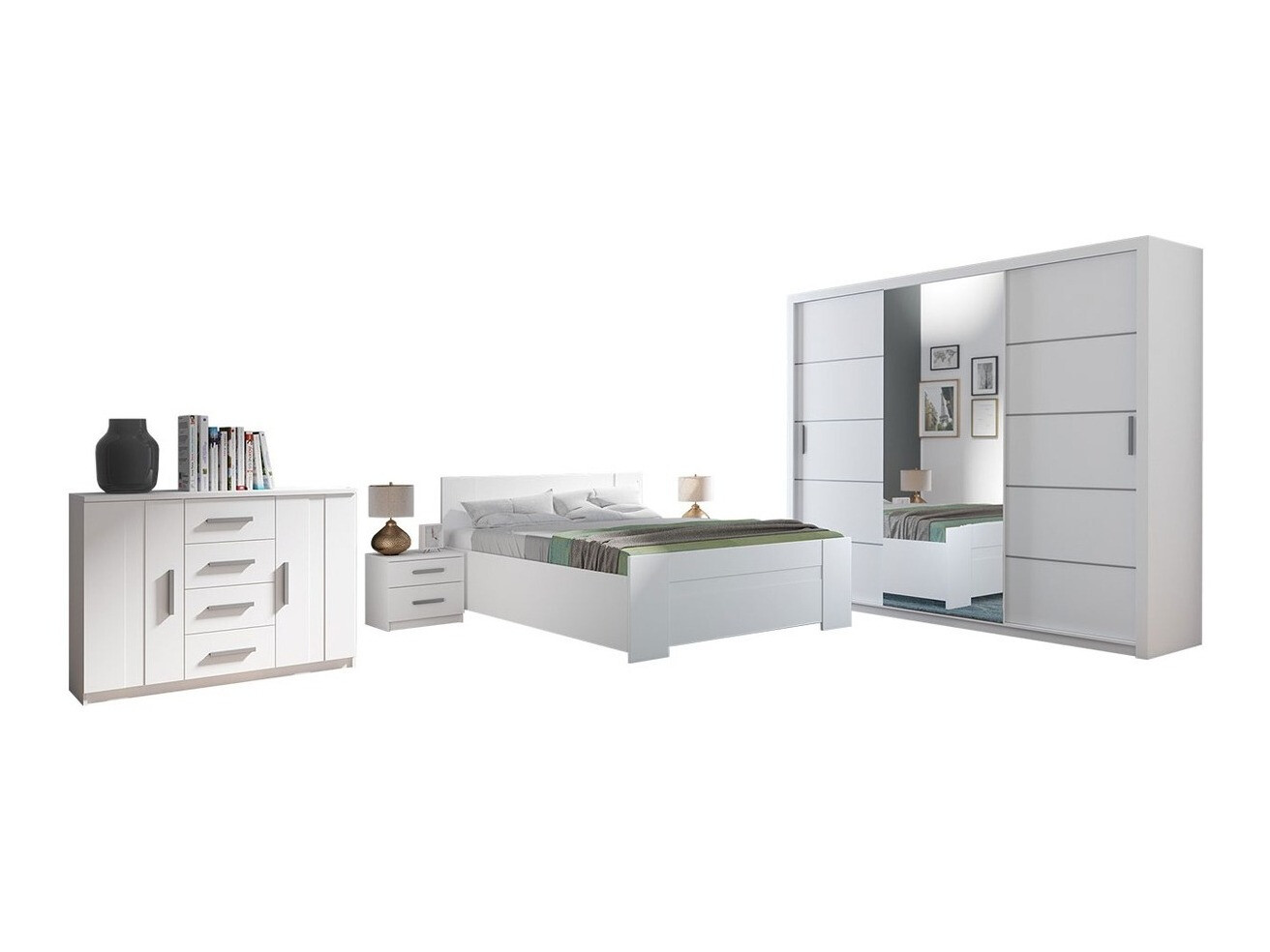 Miegamojo komplektas Catromi 116 (Balta)