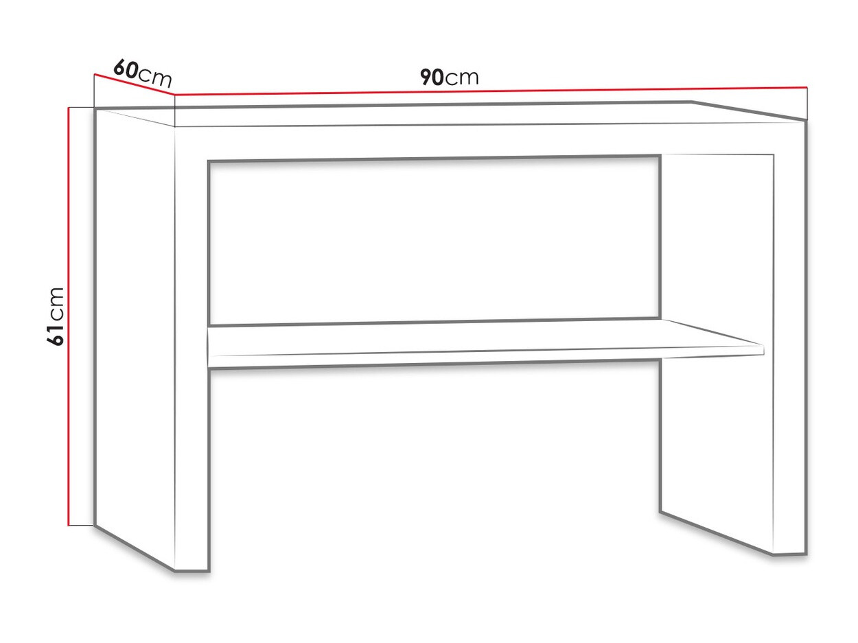 Žurnalinis staliukas Fiomeri 113 (Santanos ąžuolas)