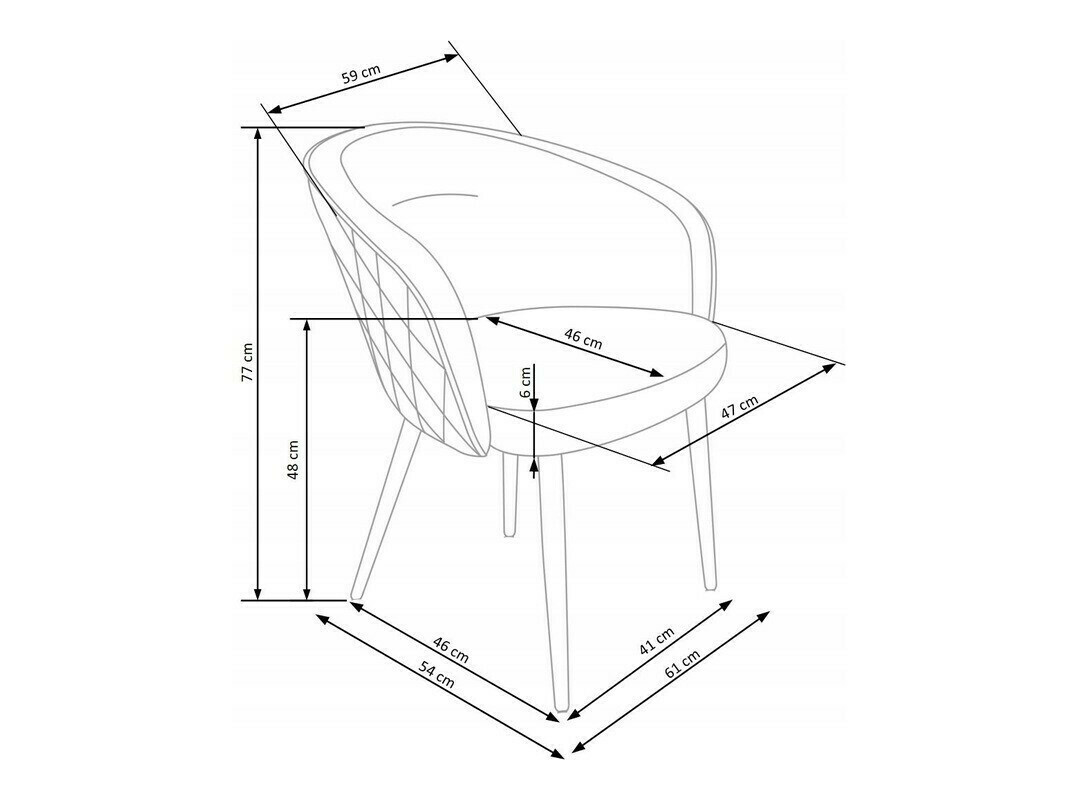 Kėdė Houston 1230 (Mėlyna)