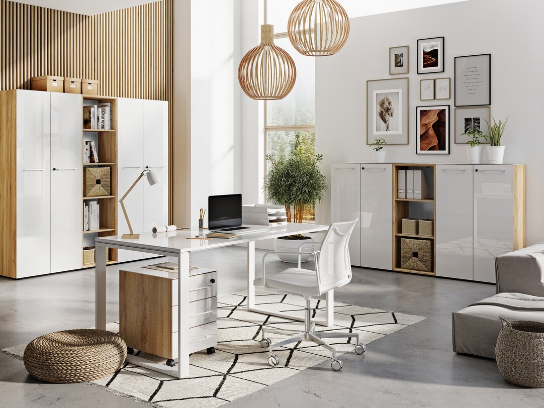 Lentyna Catcamu 103 (Balta + Navarra ąžuolas)