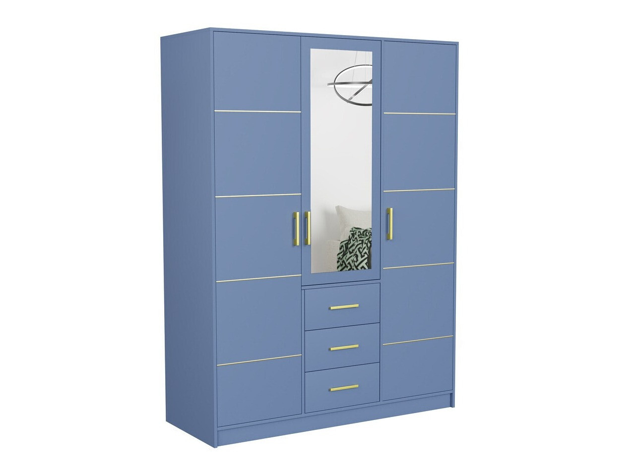 Miegamojo komplektas Dortivu 154 (Mėlyna + Inari 96)