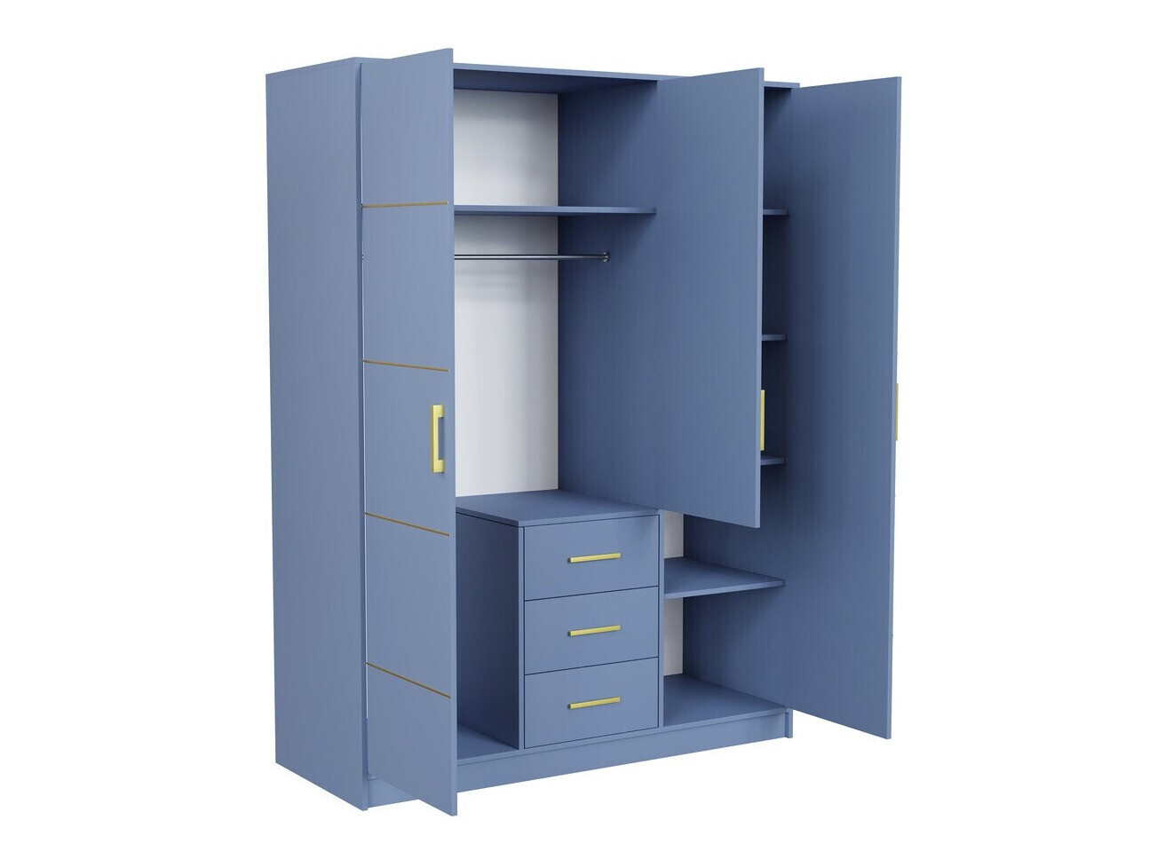 Miegamojo komplektas Dortivu 154 (Mėlyna + Inari 96)