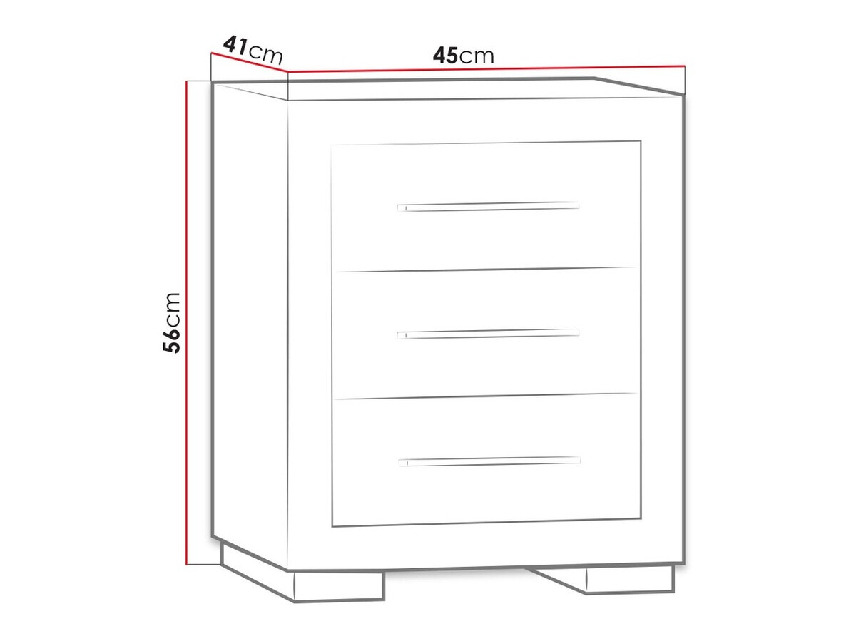 Naktinis staliukas Fiomeri 107 (Tamsus Santanos ąžuolas)