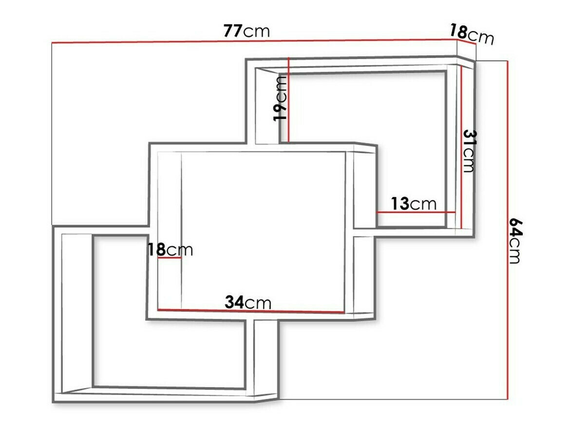 Pakabinama lentyna Lorelie 121 (Sonomos ąžuolas)
