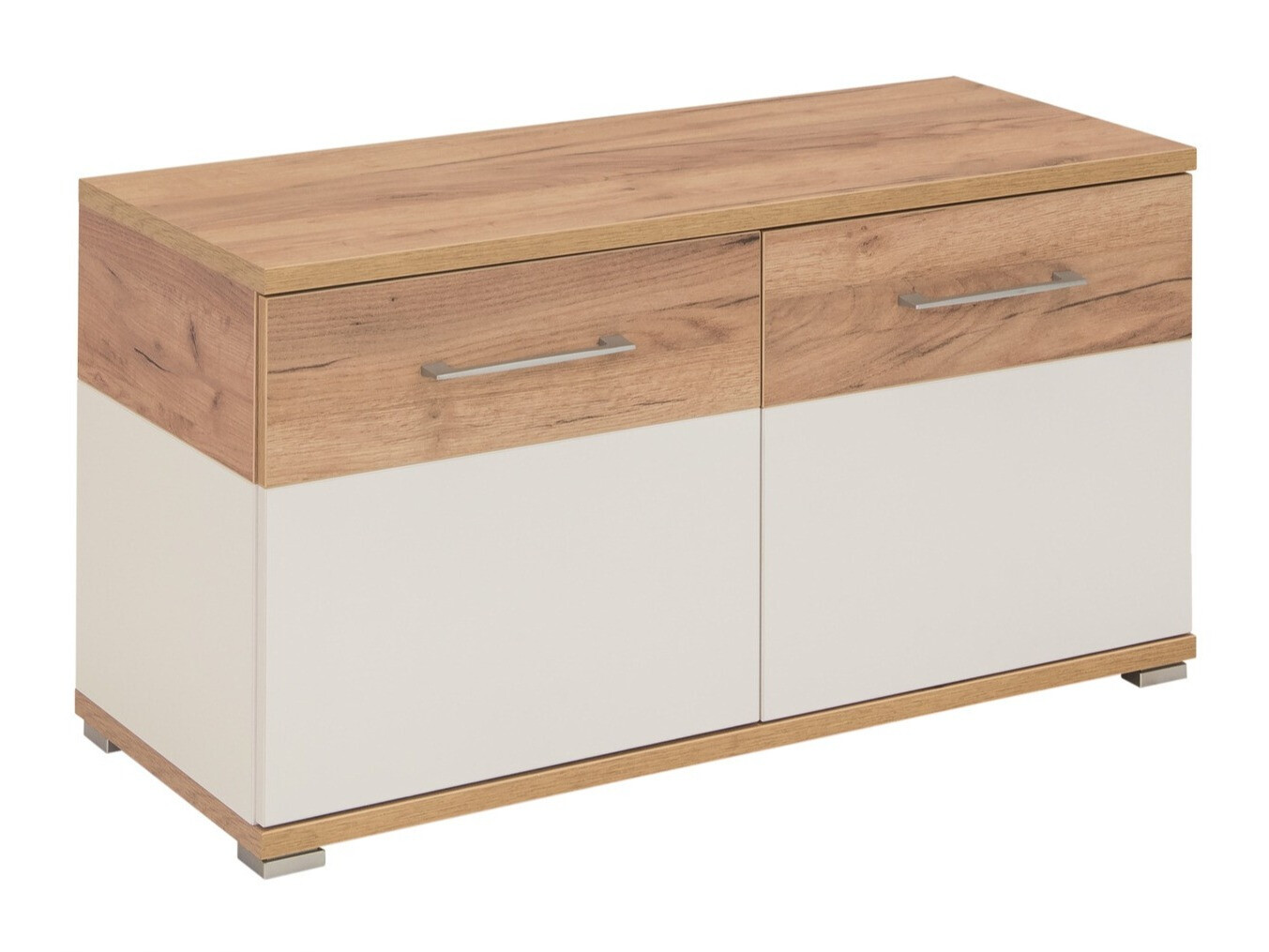 Batų dėžė Nuveno 102 (Balta + Navarra ąžuolas)