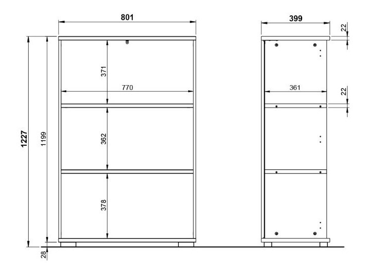 Lentyna Lartesi 100 (Grafitas + Šviesi pilka)