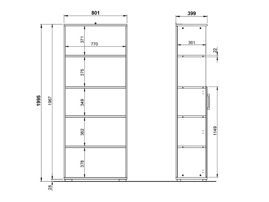 Lentyna Lartesi 103 (Grafitas + Šviesi pilka)