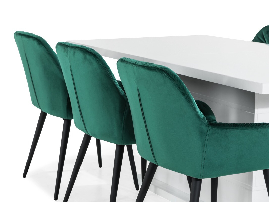 Valgomojo komplektas Scandinavian Choice 790 (Žalia + Juoda)