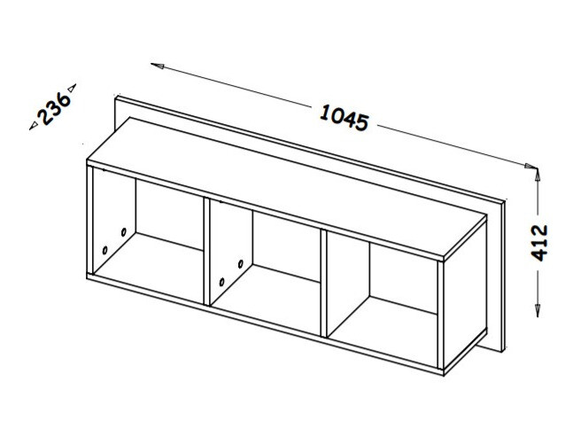 Pakabinama lentyna Oderevu 111