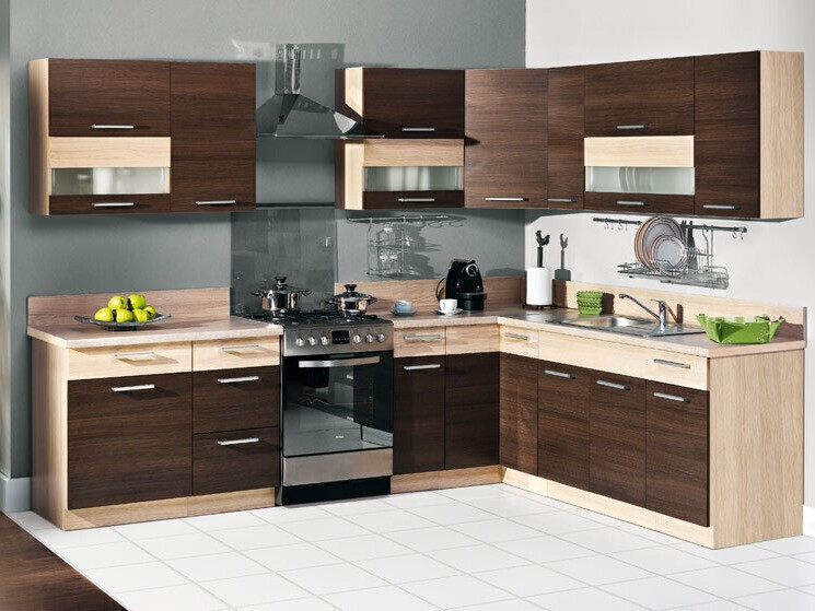 Modulinė kampinė spintelė Mode Dark 118