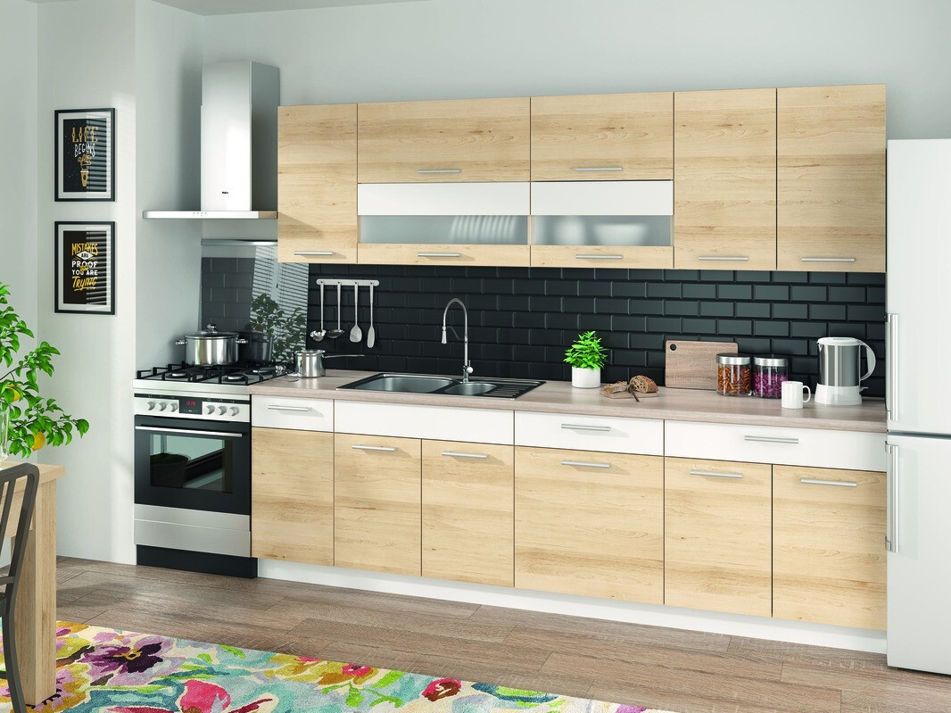 Modulinė spintelė plautuvei su durelėmis Mode Beech 116