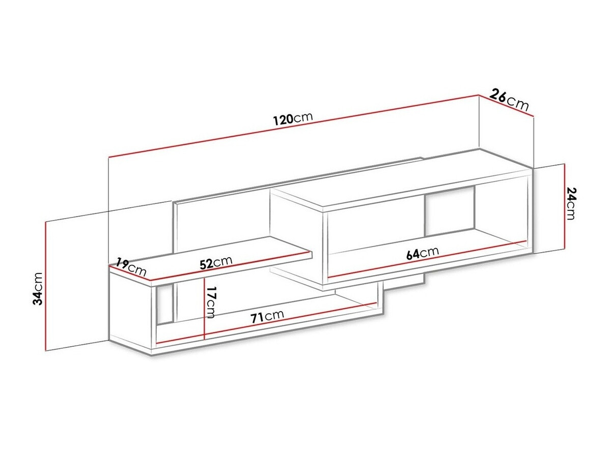 Pakabinama lentyna Sorviru 105 (Balta + Rožinė)