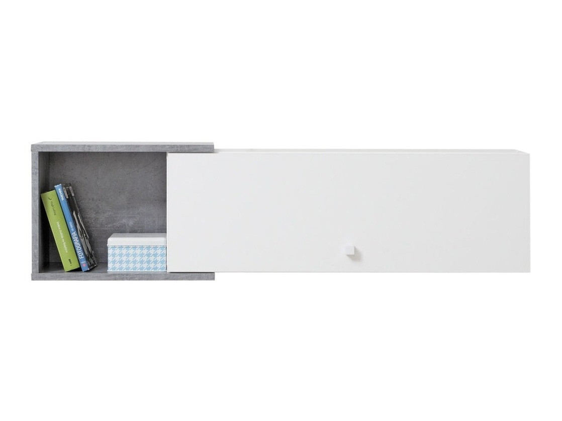 Pakabinama lentyna Omaha J112 (Balta + Betonas)