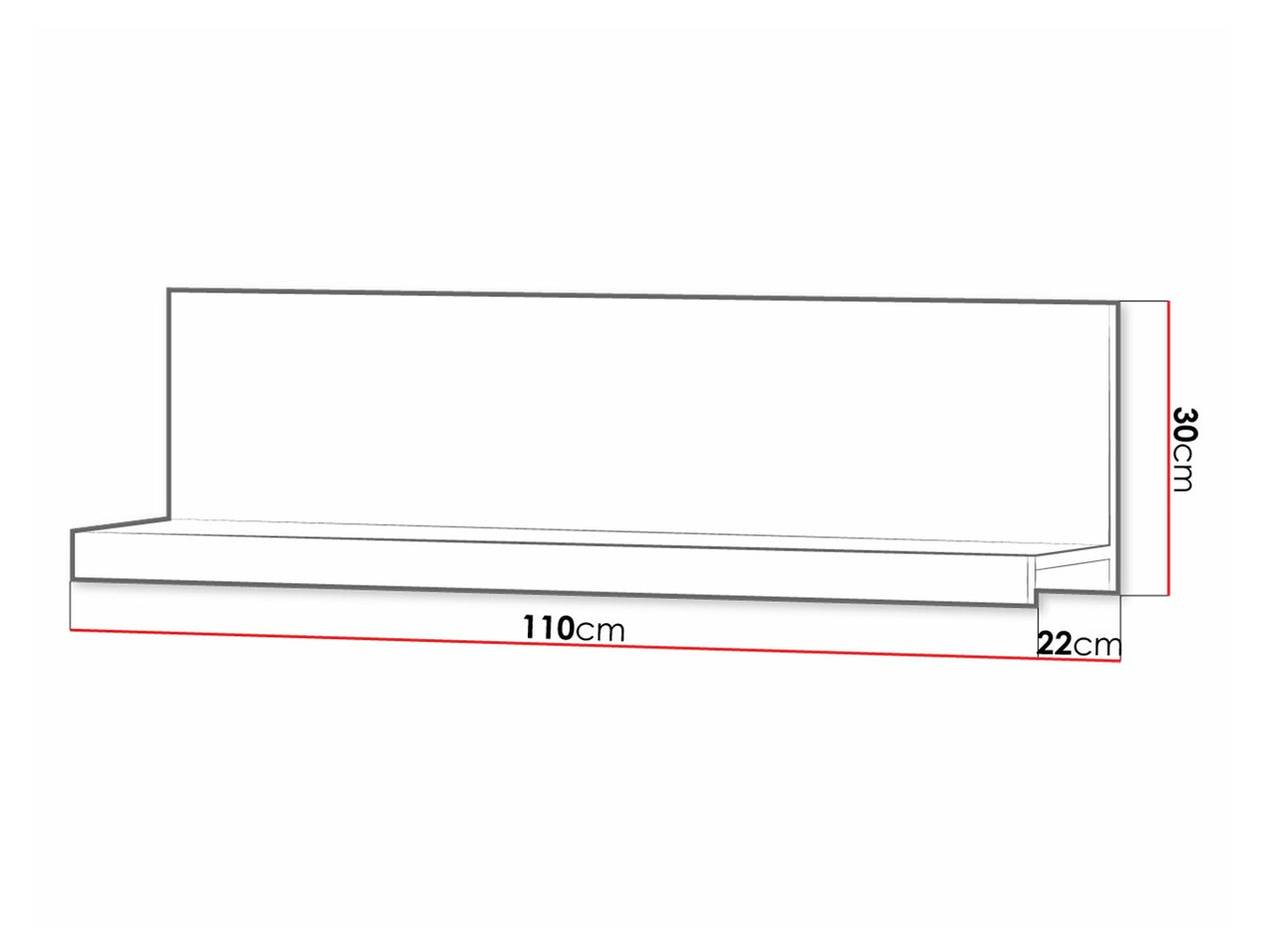 Pakabinama lentyna Cormiru 105 (Slyva)