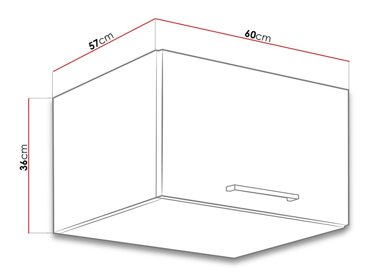 Modulinė pakabinama spintelė Wood Grey 124