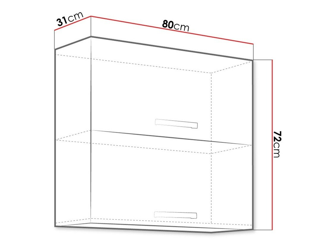 Modulinė pakabinama spintelė Multi White 111