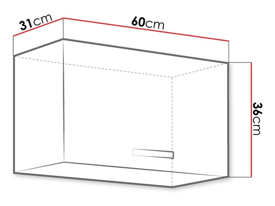 Modulinė pakabinama spintelė Multi White 113