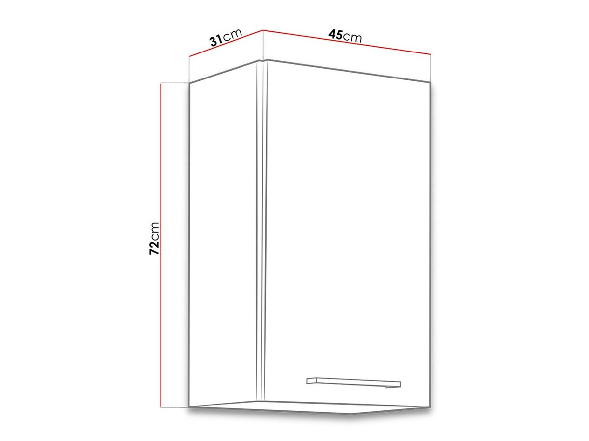 Modulinė pakabinama spintelė Wood White 101