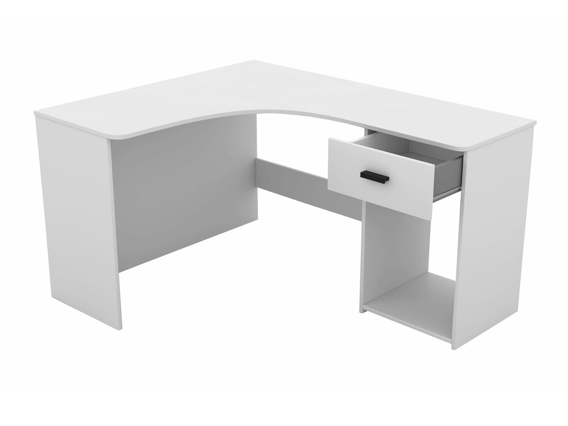 Kampinis darbo stalas Austin 303 (Balta)