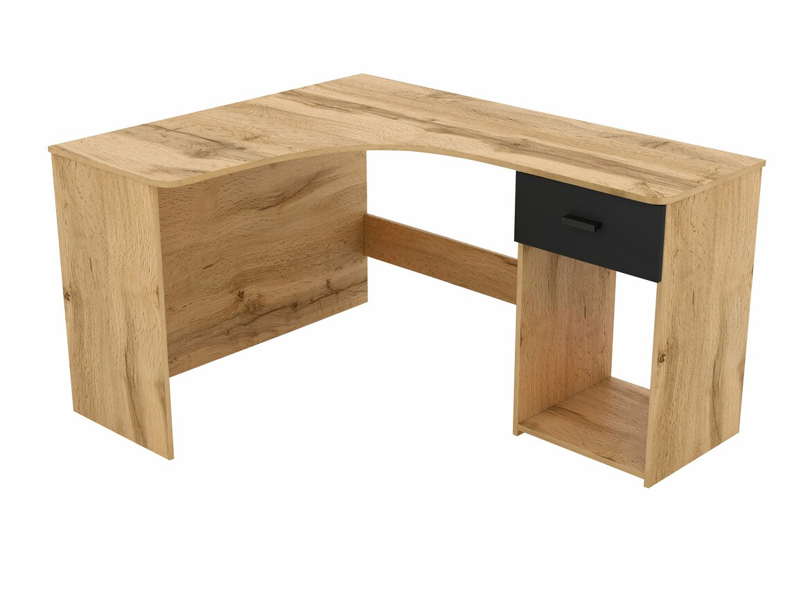 Kampinis darbo stalas Austin 303 (Votan ąžuolas + Juoda)