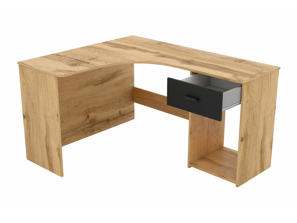 Kampinis darbo stalas Austin 303 (Votan ąžuolas + Juoda)