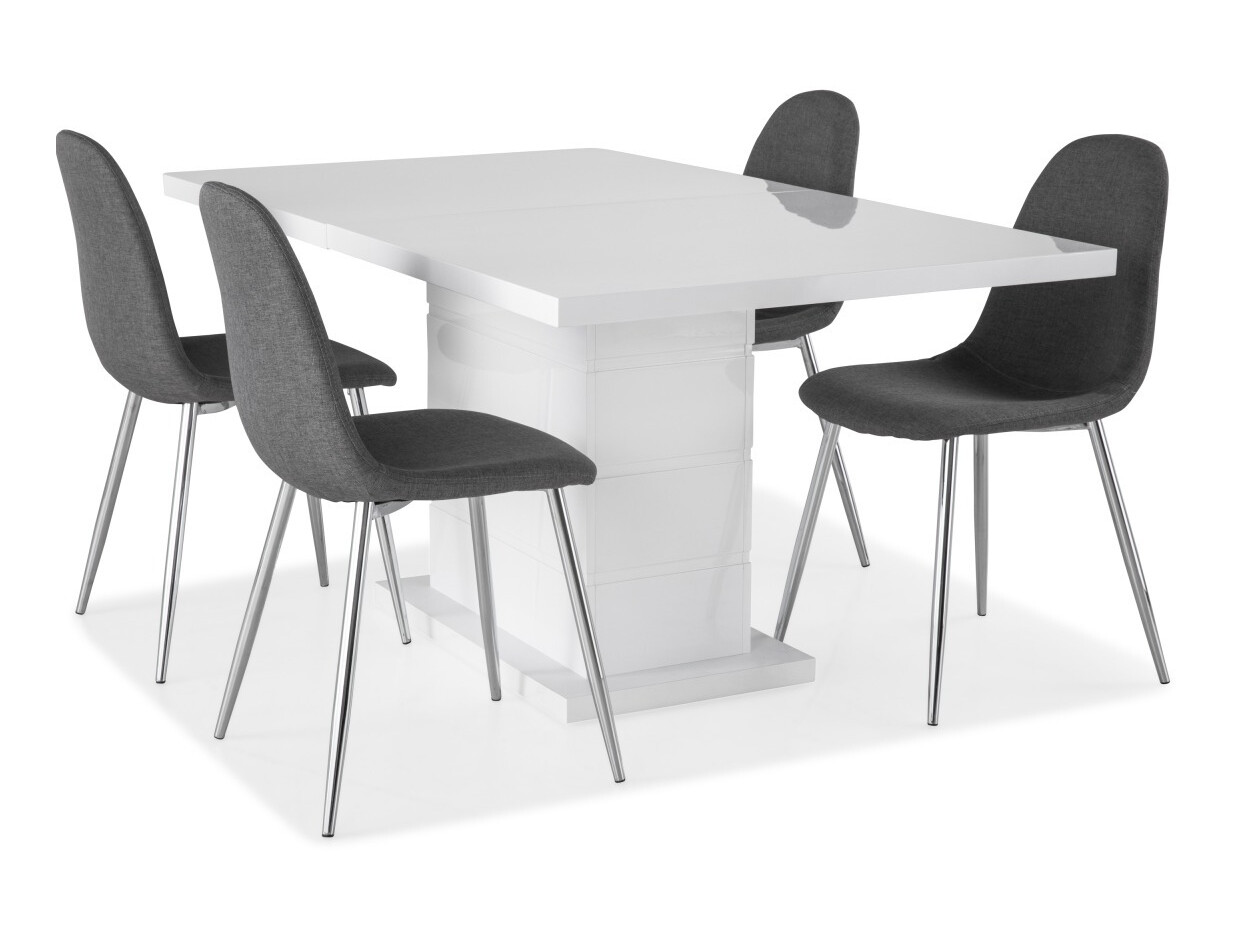 Valgomojo komplektas Scandinavian Choice 629 (Pilka + Sidabrinė)