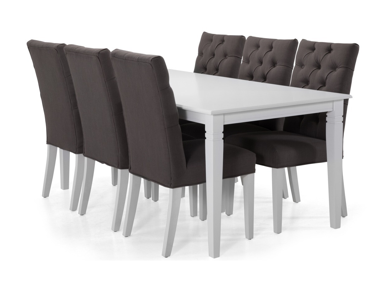 Valgomojo komplektas Scandinavian Choice 647 (Pilka + Balta)